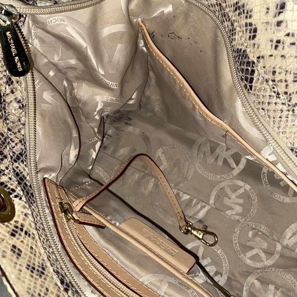 Michael Kors Snakeskin Shoulder Bag